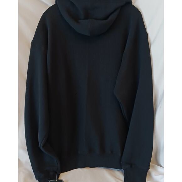 J. America Full Zip Hoodie Black U.S. Navy Retired Veteran Flag Embroidered NWT - Picture 6 of 6